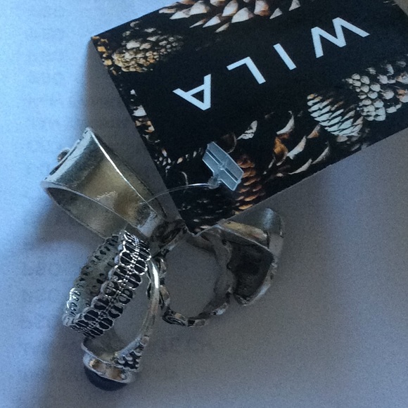 🔥🆕 Silver Black Boho Ring Set - Picture 5 of 5